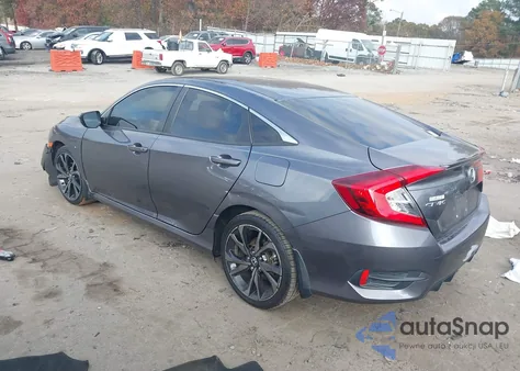 2021 Honda Civic Sport из США, поврежденный, VIN 2HGFC2F86MH523312